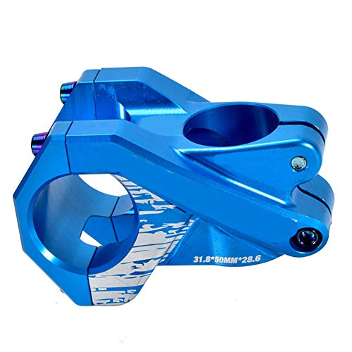 Compatible with MTB CNC Aluminum Alloy Handlebar 31.8×28.6mm Mountain Bike Stem Bicycle Part,Perfect Bike Accessories Blue