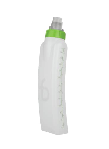 FlipBelt Arc Water Bottle Running Belt, Curved Hydration Running Bottle, 11 Fl. Oz, Green