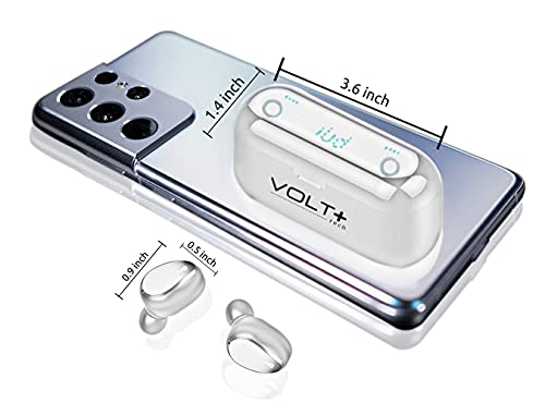 VOLT PLUS TECH Wireless Bluetooth Earbuds for Samsung Phones, All Galaxy Z/Galaxy A/Galaxy Note/Galaxy S/S22/Ultra/S22+/S21/Ultra/S21+/S20/5G, F9 TWS and IPX7 Waterproof with 2000mAh Charging Case | The Storepaperoomates Retail Market - Fast Affordable Shopping