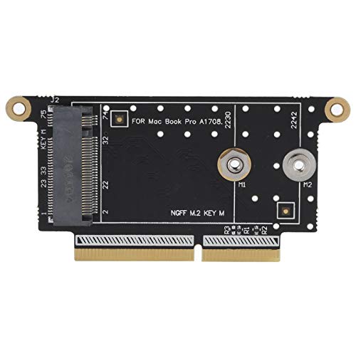 Bindpo NVME SSD Adapter, Adapter Card for OS X A1708 NGFF M.2 NVMe Key M 2230/2242 Key M nvme M.2 SSD Converter Network Parts, Only for OS X pro A1708 Model