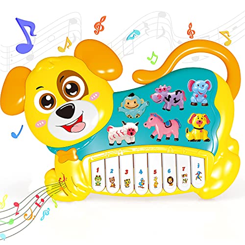 STEAM Life Baby Piano Toys 18 Months Light Up Baby Musical Toys Early Learning Educational Baby Keyboard Infant Toys Baby Dog Piano Boys Girls Toddlers Gifts 18 Months