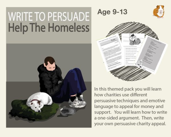 Write To Persuade: Help The Homeless (9-14 years)