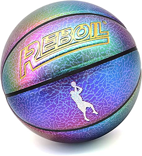 REBOILPHASE Mamba Spirit Leather Basketball (Size 3~7)- Kids Basketball, Small Basketball, Youth Basketballs, Basketball Gift – Size 5 Kobe Memorial Edition