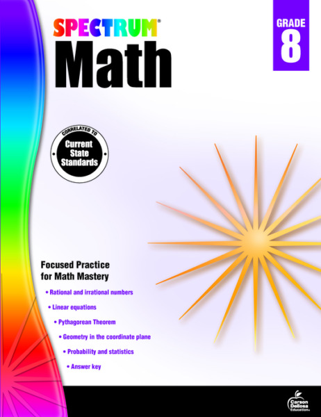Spectrum, Math Workbook, Grade 8, Printable