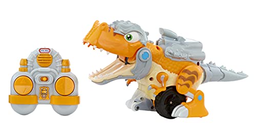 Little Tikes T-Rex Strike RC Remote Control Chompin’ Dinosaur Toy Vehicle Car with Full 360 Degree Spins That Roars, Plays Music and SFX- Gifts for Kids, Toys for Boys & Girls Ages 4 5 6+ Years Old