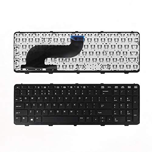 Laptop Replacement Keyboard for HP ProBook 650 G1 655 G1 650G1 655G1 US with Frame Laptop Keyboard Black 738697-001