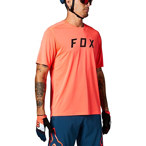 Fox Racing Men’s Standard Ranger Short Sleeve Mountain Biking Jersey, Atomic Punch, X-Large
