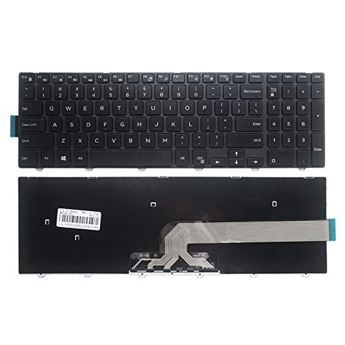 Laptop Replacement Keyboard for Dell Inspiron 15 3000 3541 3542 3543 3551 3558 3559 5000 5542 5545 5547 5548 5551 5555 5558 and 17 5000 Series US Layout
