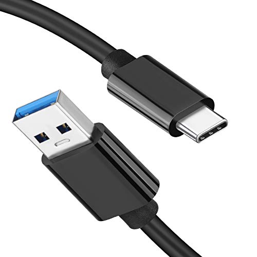 USB A to USB C 3.1/3.2 Gen 2 Cable 10Gbps Data Transfer, Short USB C SSD Cable with 60W QC 3.0 Fast Charging, Spare Cable for Samsung T7, SanDisk Extreme Portable SSD, Crucial X8, WD, and More – 0.5FT