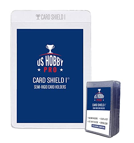 USHobby Pro Card Shield 1 – Semi Rigid Card Holders, Ideal for Grading Submissions. 50 Pack.