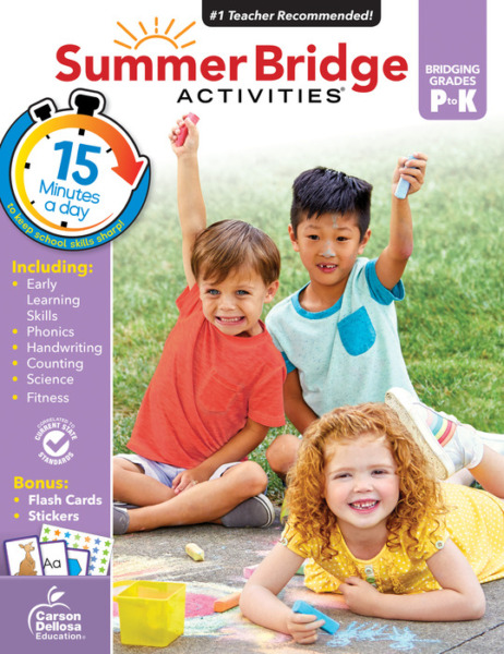 Summer Bridge Activities, Bridging Grades PreK-K, Summer Learning Workbook