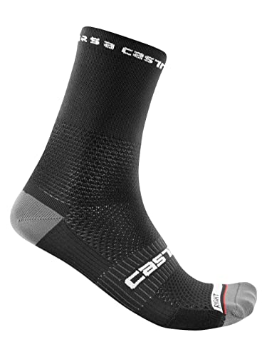 Castelli Rosso Corsa Pro 15 Sock Black, XXL – Men’s