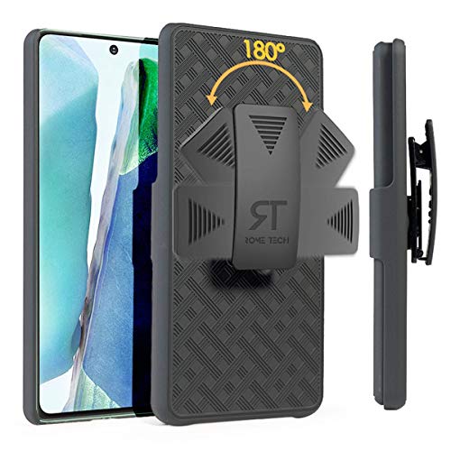 Rome Tech Holster Case with Belt Clip for Samsung Galaxy S21 / S21 5G [ONLY] Slim Heavy Duty Shell Holster Combo – Rugged Phone Cover with Kickstand Compatible with Samsung Galaxy S21 – Black