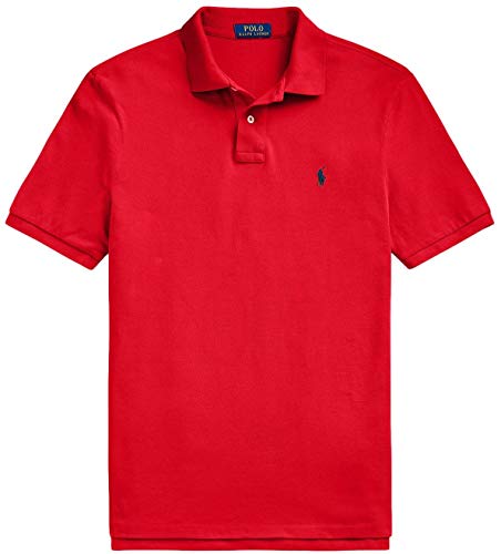 POLO RALPH LAUREN Polo Shirt Men’s Big and Tall Pique Cotton Polo Shirt (XLT, RL2000 Red)