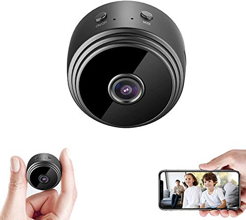 Mini Spy Camera Wireless Hidden Cameras WiFi – Real 1080P HD Hidden Nanny Cam with Cell Phone App, Small Covert Security Camera with Night Vision Motion Detection for Home/Car/Indoor/Outdoor