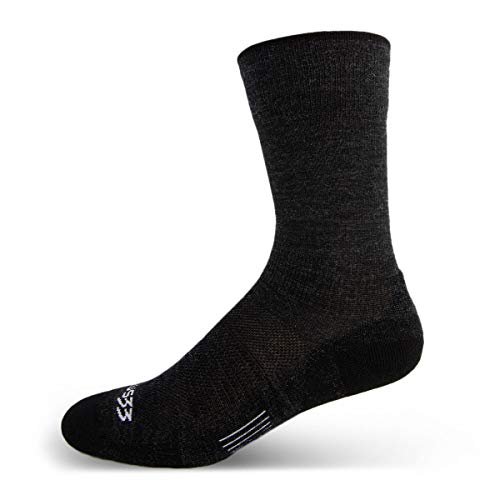Minus33 Merino Wool Clothing Mountain Heritage Full Cushion Boot Socks Black XL Made in USA New Hampshire