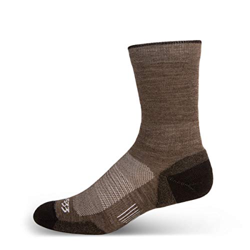 Minus33 Merino Wool Clothing Mountain Heritage Crew Liner Socks Coffee XL Made in USA New Hampshire