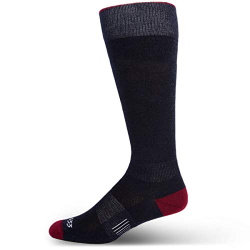 Minus33 Merino Wool Clothing Mountain Heritage Over the Calf Liner Socks Patriot XL Made in USA New Hampshire