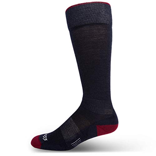 Minus33 Merino Wool Clothing Mountain Heritage Full Cushion Over the Calf Socks Patriot L Made in USA New Hampshire