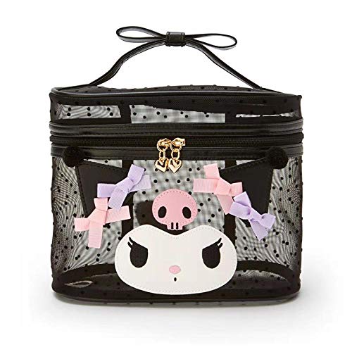 TYERY Cute Clear Cosmetic Bags Cartoon Mesh Bag Travel Storage Bag,Black