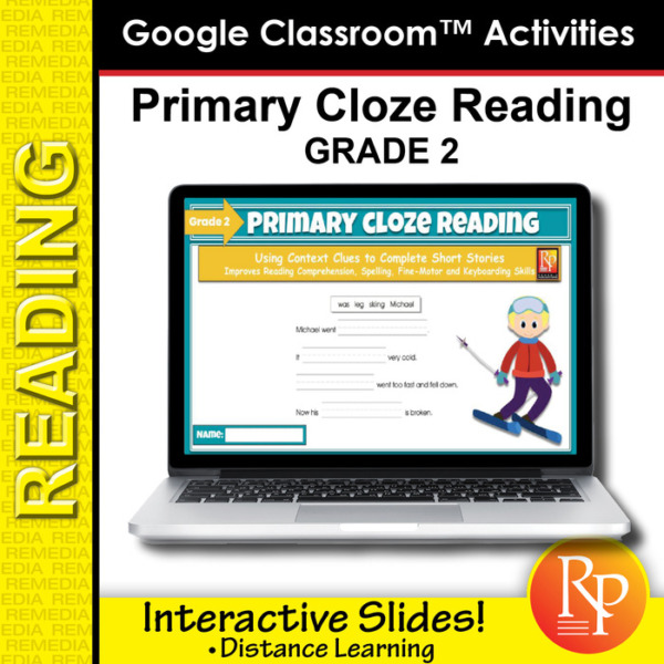 Google Classroom Activities: Primary Cloze Reading – Grade 2