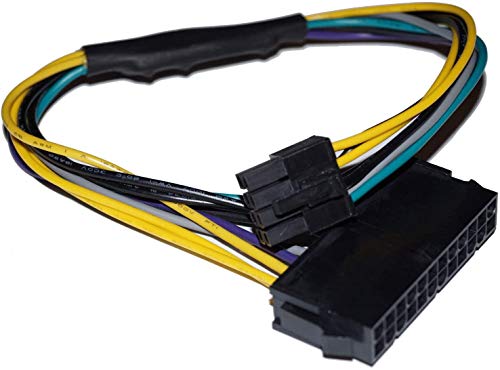 24-Pin to 8-Pin 18AWG ATX PSU Power Supply Adapter Cable for Motherboards
