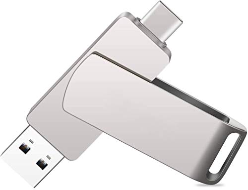 USB C Flash Drive, USB Type C Thumb Memory Stick 64 GB 2 in 1 USB 3.0 + Type C OTG , Dual Flash Drive for MacBook, Samsung, Huawei,Chromebook Pixel etc.