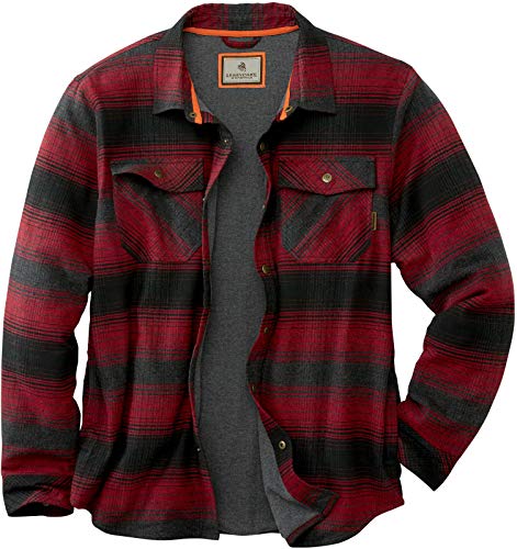 Legendary Whitetails Men’s Big & Tall Archer Thermal Lined Flannel Shirt Jacket, Cabin Fever Plaid, 3X-Large Tall