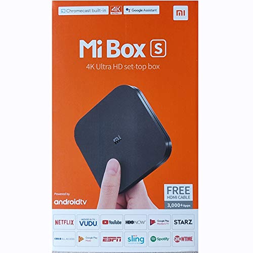 Xiaomi Mi Box S 4K HDR Android TV with DBA Streaming Media Player with Remote Control Google & Voice Assistant