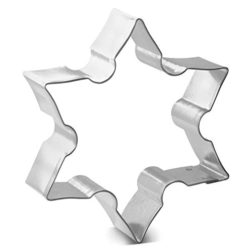 Snowflake Ninja Star Cookie Cutter 3.5 Inch – Made in the USA – Foose Cookie Cutters Tin Plated Steel Snowflake Ninja Star Cookie Mold