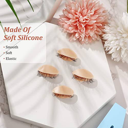 2 Boxes 6 Pairs Replacement Eyelids for Mannequin Head Removable Realistic Eyelids with Eyelashes Mannequin Head Eyelids for Eyelash Training Practice Makeup Eyelash Extensions (Tan Color) | The Storepaperoomates Retail Market - Fast Affordable Shopping