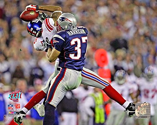 New York Giants David Tyree Makes The Helemt Catch During Super Bowl 42. 8×10 Photo Picture.