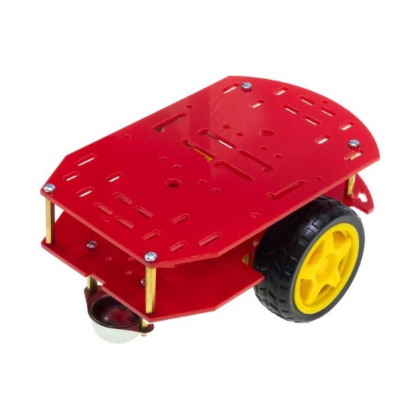 Robotistan – Multi-Purpose Mobile Robot Platform – REX Chassis Series – Red Color – Suitable for STEM