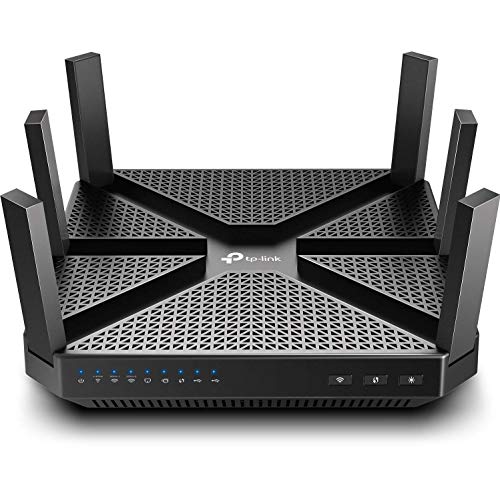 TP-Link AC4000 Smart WiFi Router – Tri Band Router , MU-MIMO, VPN Server, Antivirus/Parental Control, 1.8GHz CPU, Gigabit, Beamforming, (Archer A20),Black (Renewed)