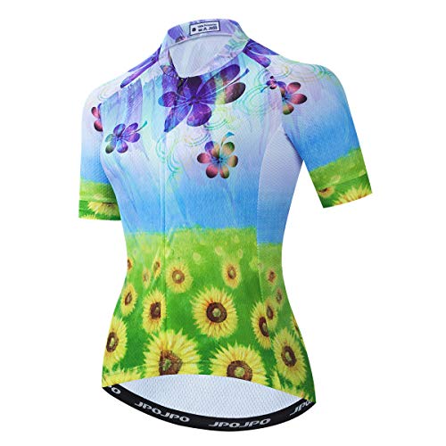 Women’s Cycling Jersey Breathable MTB Jersey Short Sleeve Bicycle Clothes Quick Dry Size S-3XL
