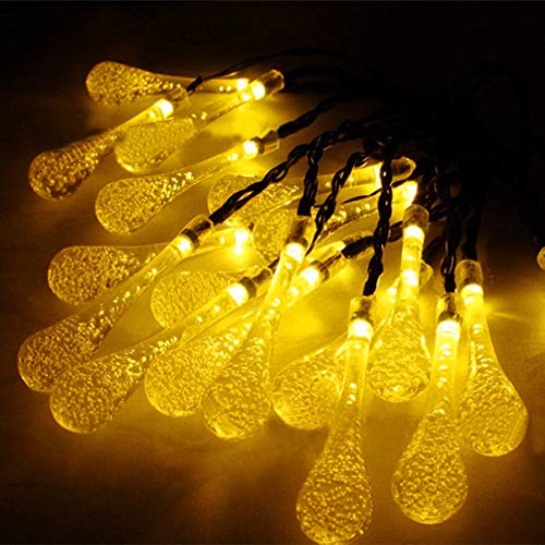 Uonlytech Home Décor Christmas Solar String Light , 20LEDs Meteor Shower Rain Lights, Icicle Style Fairy Lamp for Christmas Garden Home (Warm White) Outdoor Ornament Lights | The Storepaperoomates Retail Market - Fast Affordable Shopping