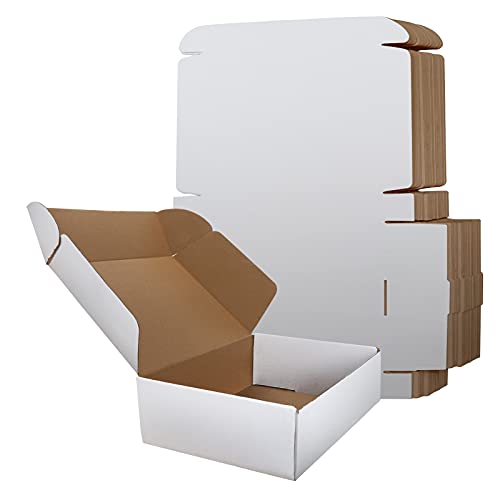 RLAVBL Shipping Boxes 12x9x3 Set of 20, White Corrugated Cardboard Box