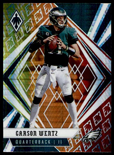 2020 Panini Phoenix Fire Burst #73 Carson Wentz Philadelphia Eagles (Silver Prizm Refractor) NFL Football Card NM-MT