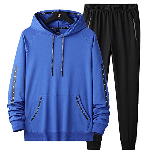 DOSLAVIDA Men’s Tracksuit Long Sleeve Athletic Sweat Suits 2 Piece Outfit Running Jogging Sweatsuit With Hood