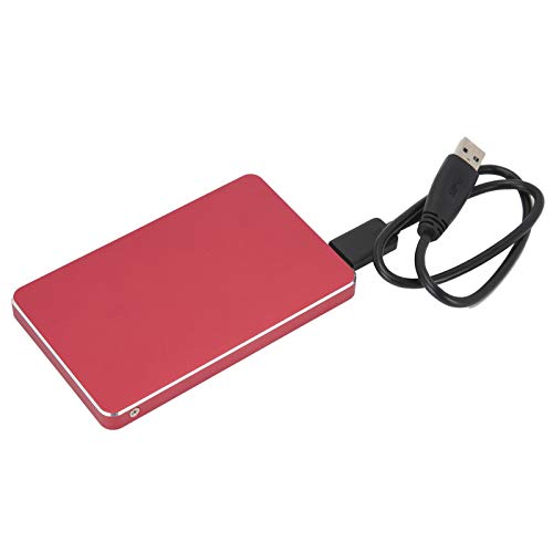 Portable Mobile SSD, USB 3.0 External Solid State Drive, No Noise Fast Hard Drive, Red Solid State Hard Disk for 98SE/ME/2000/XP/Vista/WIN7/WIN8(250GB)