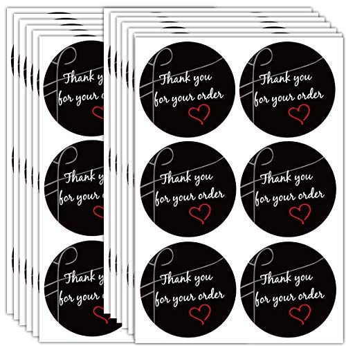 Thank You for Your Order Stickers – Gift Stickers Labels, Thank You Stickers, Online Retailers, Shops to Use on Bags, Boxes and Envelope, 504 Labels (2 INCH)