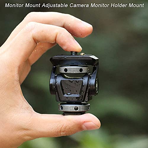 DSLR Camera Field Monitor Mount Holder with Cold Shoe for 5 inch and 7 inch Monitor, Swivel 360° and 180° Tilt for Video Shooting Photography Accessories | The Storepaperoomates Retail Market - Fast Affordable Shopping