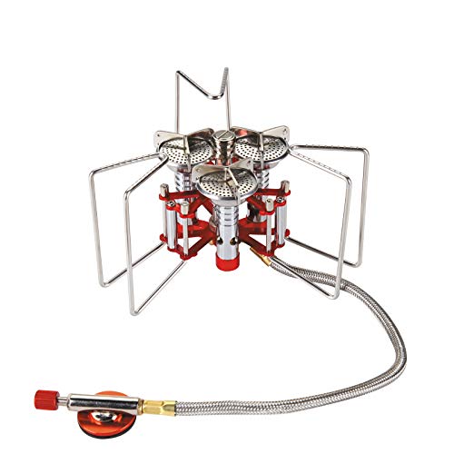 Bulin Camping Gas Stove Burner 3500W/3800W/5800W/6800W/18000W Adjustable Ultralight Backpacking Stove Windproof Camp Portable Propane Stove for Camping Hiking Backpack Outdoor