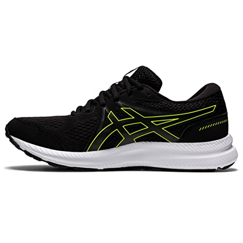 ASICS Mens’ Gel-Contend 7 Running Shoe, 10, Black/Hazard Green