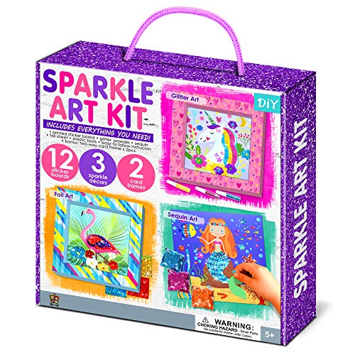 My DIY 3-in-1 Sparkle Art Set for Kids (12 Sparkly Creative Arts and Crafts Projects : Glitter/Sequin/Foil Art) Handcraft/Handmade/Creative Art