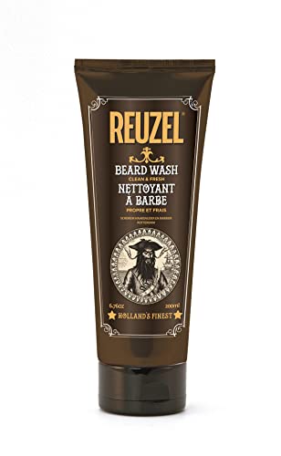 Reuzel Clean and Fresh Beard Wash, Men’s Beard Wash, 6.76 oz