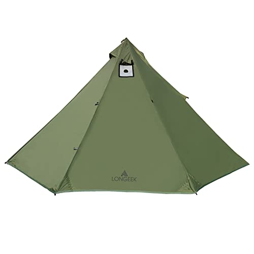 Longeek 2 Person Camping Tent 4 Seasons Backpacking Ultralight Easy Up Hot Teepee
