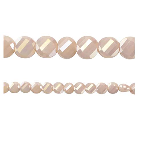 Silverite Champagne Glass Round Beads by Bead Landing, 8mm
