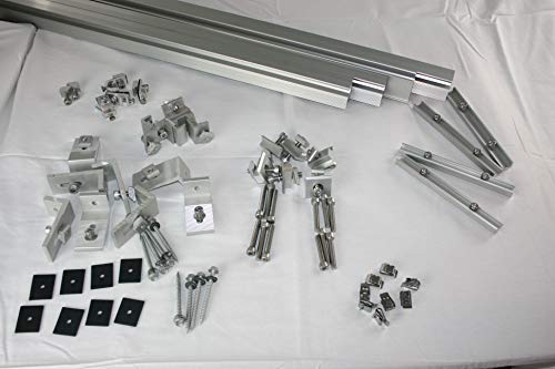 Solar Panel Mounting kit to Mount for 6 Solar Panels, with Clamps, L-Brackets & 88 Inch Rails