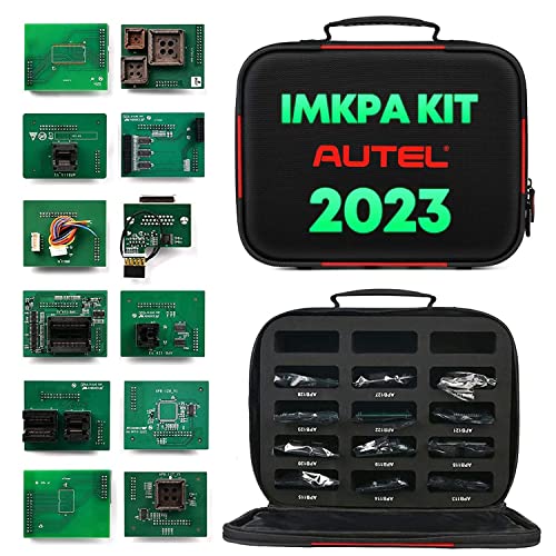 Autel MaxiIM IMKPA IMMO & Key Fob Programming Adapter Kit, Includes 12pc Adapters, Work with XP400 Pro Key & Chip Programmer, Compatible MaxiIM IM508/ IM508S/ IM608/ IM608 II/ IM608S II with XP400 PRO